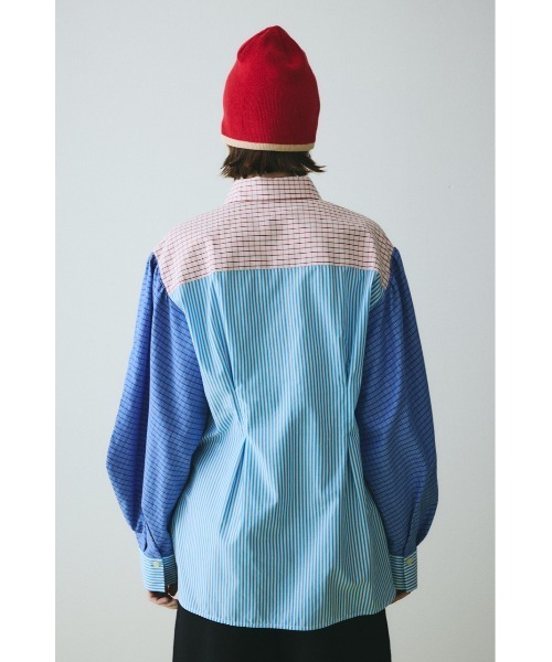 HeRIN.CYE(ヘリンドットサイ)の「Mix pattern shirt ミックスパターンシャツ(シャツ/ブラウス・レディース・ピンク/ブルー・FREE)」の14枚目の写真