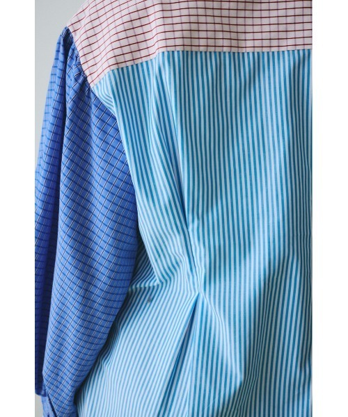 HeRIN.CYE(ヘリンドットサイ)の「Mix pattern shirt ミックスパターンシャツ(シャツ/ブラウス・レディース・ピンク/ブルー・FREE)」の17枚目の写真