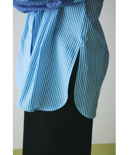 HeRIN.CYE(ヘリンドットサイ)の「Mix pattern shirt ミックスパターンシャツ(シャツ/ブラウス・レディース・ピンク/ブルー・FREE)」の19枚目の写真