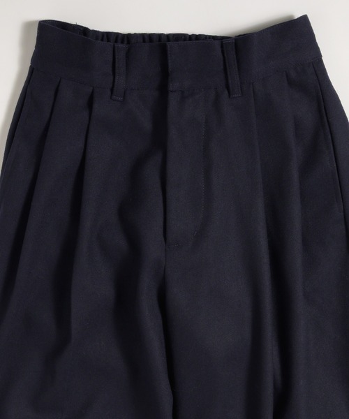 MUHET（ミュエータ）の「wool-like tuck straight pants / ウールライクタックストレートパンツ（スラックス・レディース・グレー/ブラウン/ネイビー・MEDIUM/SMALL/LARGE）」の14枚目の写真