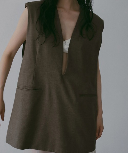 Keyneck Over Vest（その他アウター）｜anuke（アンヌーク）の
