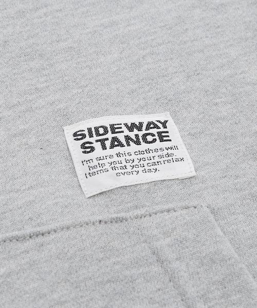 SIDEWAY STANCE（サイドウェイスタンス）の「【SIDEWAY STANCE】ワンポイント スウェット プルパーカー（パーカー・メンズ・ブラック/グレー/ホワイト/ホワイト系/ブラック系/グレー系・SMALL/X-LARGE/LARGE/MEDIUM）」の20枚目の写真