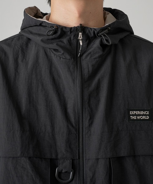 kutir（クティール）の「NYLON REVERSIBLE MOUNTAIN PARKER／ナイロンリバーシブルマウンテンパーカー（マウンテンパーカー・メンズ・ネイビー/ライトグレー/ブラック・LARGE/MEDIUM/SMALL）」の17枚目の写真