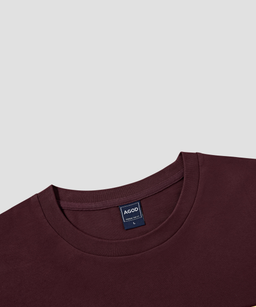 AGOD（エージーオーディー）の「オーバーサイズヴィンテージラグビー半袖Tシャツ[バーガンディ]（Tシャツ/カットソー・レディース・その他・SMALL/MEDIUM/LARGE）」の8枚目の写真
