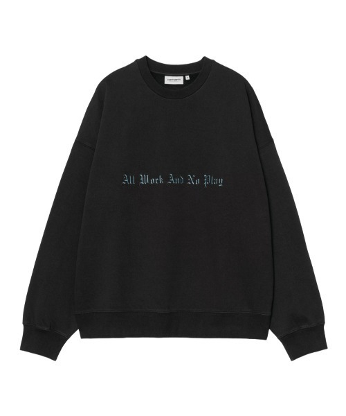 Carhartt WIP(カーハートダブリューアイピー)の「Carhartt WIP NO PLAY SWEATSHIRT(カーハートワークインプログレス ノープレイ スウェットシャツ)(スウェット・メンズ・ブラック/グレー系・SMALL/MEDIUM/LARGE/X-LARGE)」の3枚目の写真