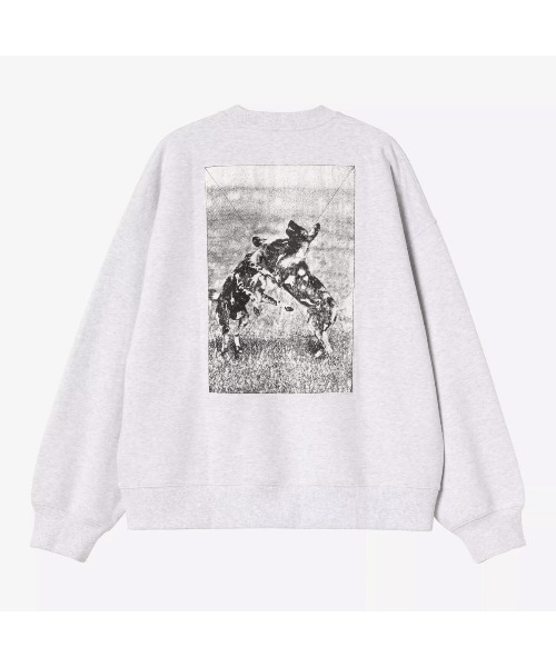 Carhartt WIP(カーハートダブリューアイピー)の「Carhartt WIP NO PLAY SWEATSHIRT(カーハートワークインプログレス ノープレイ スウェットシャツ)(スウェット・メンズ・ブラック/グレー系・SMALL/MEDIUM/LARGE/X-LARGE)」の8枚目の写真