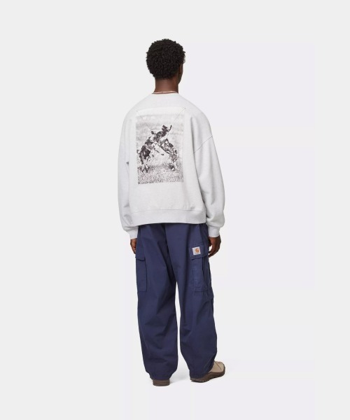 Carhartt WIP(カーハートダブリューアイピー)の「Carhartt WIP NO PLAY SWEATSHIRT(カーハートワークインプログレス ノープレイ スウェットシャツ)(スウェット・メンズ・ブラック/グレー系・SMALL/MEDIUM/LARGE/X-LARGE)」の10枚目の写真