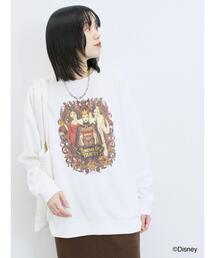 Samansa Mos2 blue | 【Disney】ヴィランズ/裏毛スウェット(Tシャツ/カットソー)