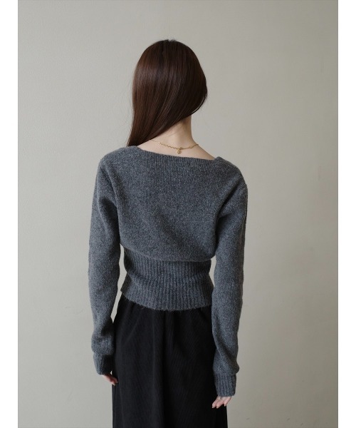amel（エイメル）の「スクエアネックコルセットデザインニット / グレー（ニット/セーター・レディース・グレー・FREE）」の19枚目の写真