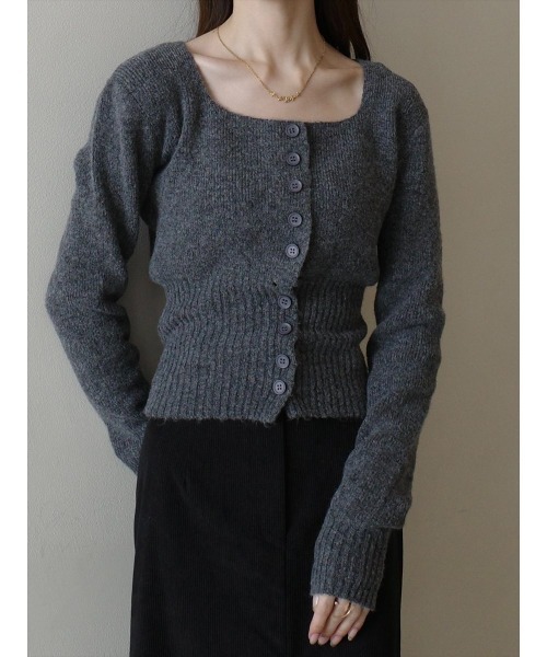 amel（エイメル）の「スクエアネックコルセットデザインニット / グレー（ニット/セーター・レディース・グレー・FREE）」の10枚目の写真