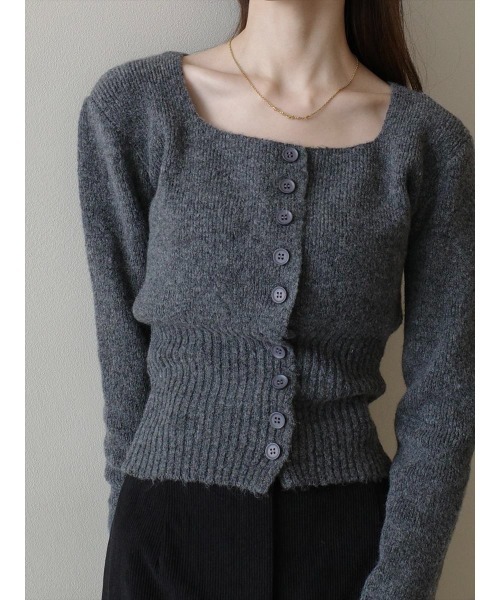 amel（エイメル）の「スクエアネックコルセットデザインニット / グレー（ニット/セーター・レディース・グレー・FREE）」の14枚目の写真