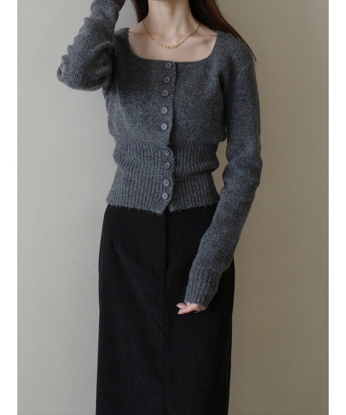 amel（エイメル）の「スクエアネックコルセットデザインニット / グレー（ニット/セーター・レディース・グレー・FREE）」の17枚目の写真