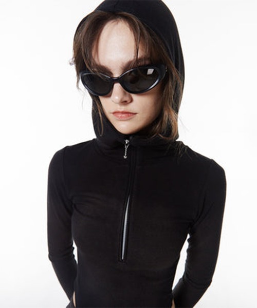 JOSE MOON(ジョゼムーン)の「【JOSEMOON/ジョゼムーン】HOODIE BODY SUITS/フーディーボディースーツ(その他トップス・レディース・カーキブラウン/ブラック・FREE)」の11枚目の写真