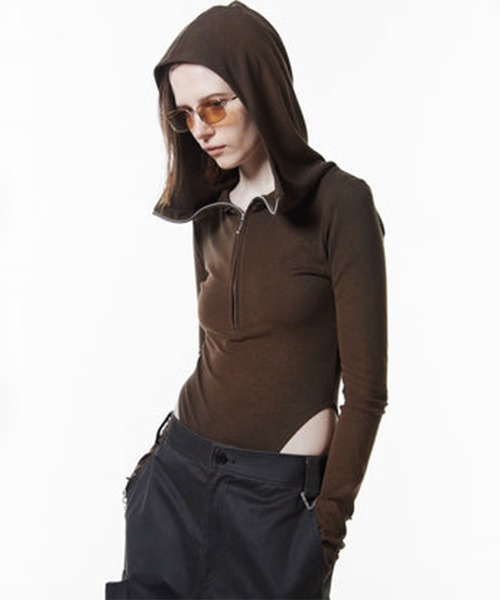 JOSEMOON/ジョゼムーン】HOODIE BODY SUITS/フーディーボディースーツ
