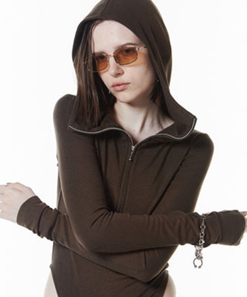 JOSEMOON/ジョゼムーン】HOODIE BODY SUITS/フーディーボディースーツ