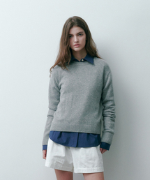 SALT AND CHOCOLATE（ソルトアンドチョコレート）の「Cashmere Wool Round Knit Light Gray 4W2246301（ニット/セーター）」