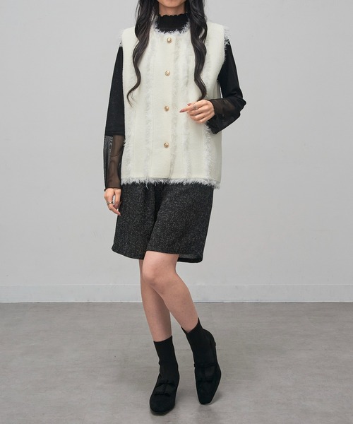 MAISON BREEZE(メゾンブリーズ)の「【MAISON BREEZE】リボンソックスヒールブーツ LON(ブーツ・レディース・ブラック/グレー/ダークブラウン・S/M/L/LL)」の8枚目の写真