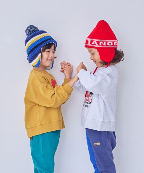 Life Support Products（ライフサポートプロダクツ）の「裏毛グラフィックトレーナー（スウェット・キッズ・チャコール/マスタード/グリーン/ホワイト系その他/ブラウン/ライトピンク/ブラック/オフホワイト/杢グレー/ブルー・80/90/95/100/110/120/130/140/150）」の11枚目の写真