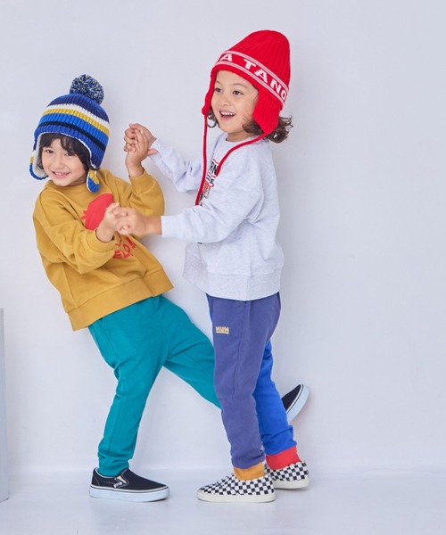 Life Support Products（ライフサポートプロダクツ）の「裏毛グラフィックトレーナー（スウェット・キッズ・チャコール/マスタード/グリーン/ホワイト系その他/ブラウン/ライトピンク/ブラック/オフホワイト/杢グレー/ブルー・80/90/95/100/110/120/130/140/150）」の12枚目の写真