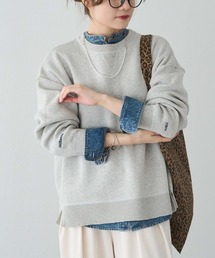 PUAL CE CIN | スウェットライクダブルジャガードニット(ニット/セーター)