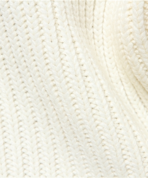MOUSSY(マウジー)の「Backslit highneck sweater(ニット/セーター・レディース・チャコールグレー/オフホワイト/ブラウン・FREE)」の5枚目の写真