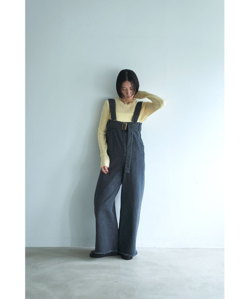 marjour（マージュール）の「RIB KNIT TOPS（ニット/セーター・レディース・イエロー系/ブラウン・M）」の16枚目の写真