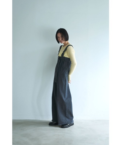 marjour（マージュール）の「RIB KNIT TOPS（ニット/セーター・レディース・イエロー系/ブラウン・M）」の17枚目の写真