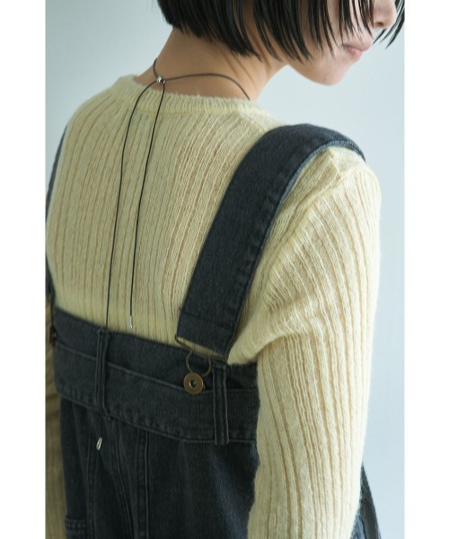 marjour（マージュール）の「RIB KNIT TOPS（ニット/セーター・レディース・イエロー系/ブラウン・M）」の21枚目の写真