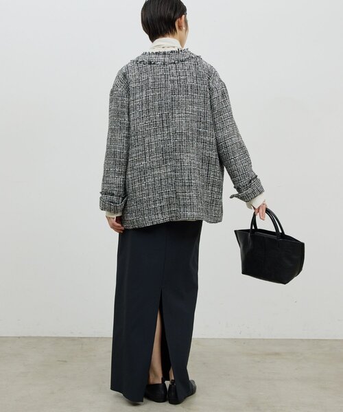 GALLARDAGALANTE（ガリャルダガランテ）の「【手洗い可】ツイードジャケット（その他アウター・レディース・ホワイト/ブラック・FREE）」の18枚目の写真