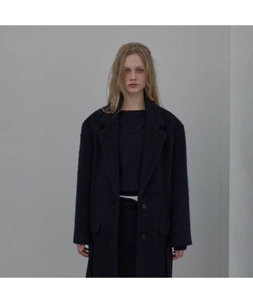 LCDC TM(エルシーディーシーティーエム)の「LOWRISE BELTED COAT (DARK NAVY)(チェスターコート・レディース・その他・OS)」の6枚目の写真