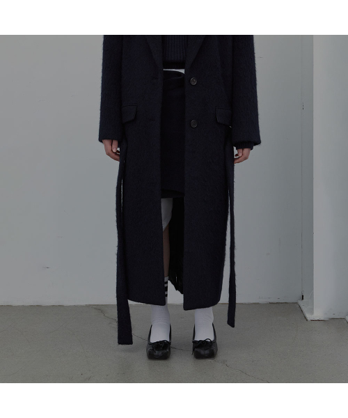 LCDC TM(エルシーディーシーティーエム)の「LOWRISE BELTED COAT (DARK NAVY)(チェスターコート・レディース・その他・OS)」の7枚目の写真
