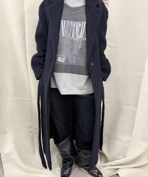 LCDC TM(エルシーディーシーティーエム)の「LOWRISE BELTED COAT (DARK NAVY)(チェスターコート・レディース・その他・OS)」の11枚目の写真