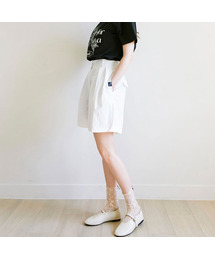 Pintuck short pants_3 Colors