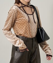 mline | [mline]チョーカーベロアトップス(Tシャツ/カットソー)