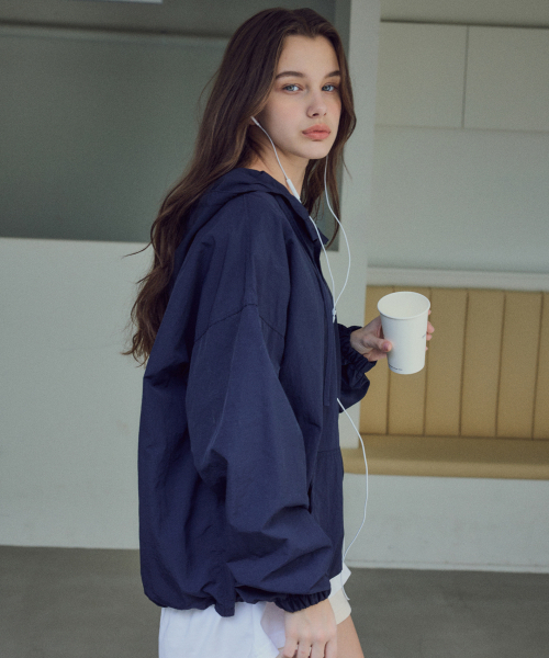 WEDNESDAYOASISFORWOMEN(ウェンズデー オアシス フォー ウーマン)の「W/ウィンディアノラックフードジャケット_Navy(W25-TP10)(パーカー・レディース・ネイビー・FREE)」の3枚目の写真