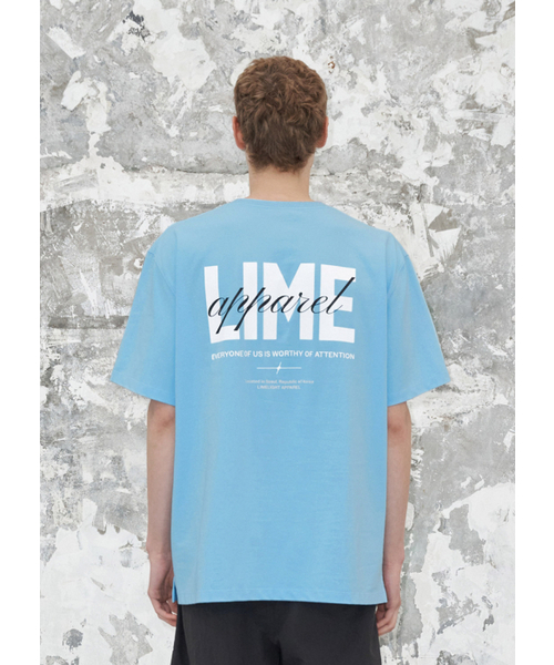LIMELIGHT APPAREL(ライムライトアパレル)の「アパレルライムロゴTシャツ(スカイブルー/ホワイト)(Tシャツ/カットソー・メンズ・その他・SMALL/MEDIUM/LARGE/X-LARGE)」の1枚目の写真