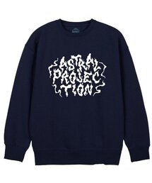 ヘイズレタリングルーズフィットスウェットシャツ_ネイビー