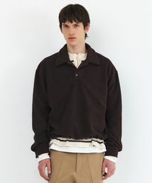 WINDER（ワインダー）の「SHEARING FLEECE POLO - BROWN（ポロシャツ）」