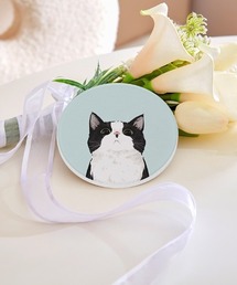 Vini（ヴィニ）の「かわいい にゃんこ 珪藻土 コースター（キッチンツール）」