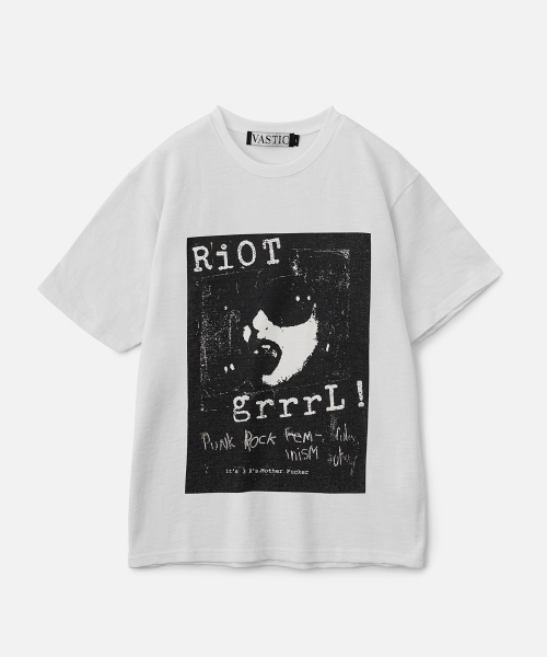 VASTIC(バスティック)の「リオットTシャツ_ホワイト(Tシャツ/カットソー・メンズ・その他・MEDIUM/LARGE/X-LARGE)」の2枚目の写真