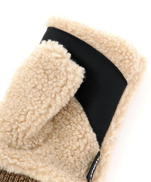 AVIREX（アヴィレックス）の「ボアデミグラブⅡ/グローブ/手袋（手袋・レディース・チャコールグレー/タン・F）」の14枚目の写真