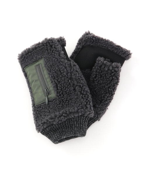 AVIREX（アヴィレックス）の「ボアデミグラブⅡ/グローブ/手袋（手袋・レディース・チャコールグレー/タン・F）」の17枚目の写真