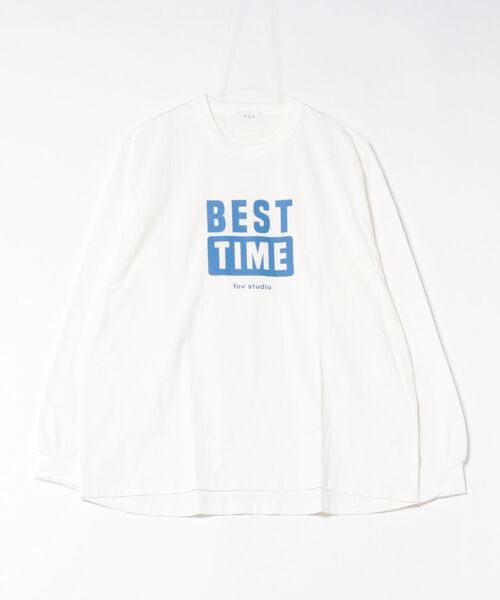 FOV（フォブ）の「FOV/フォブ BEST TIME L/S Tシャツ（Tシャツ/カットソー・レディース・ブラック/ホワイト/ベージュ系その他・F）」の2枚目の写真