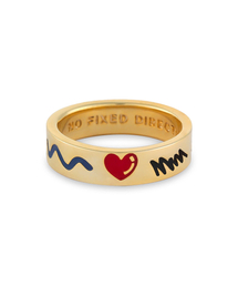 DOODLE RNG(6mm) SILVER925(18K GOLD PLATED)