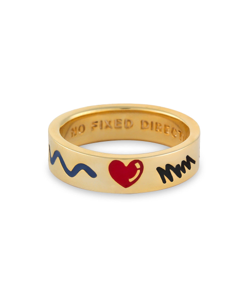 NONENON(ノンノン)の「DOODLE RNG(6mm) SILVER925(18K GOLD PLATED)(リング・レディース・その他・SMALL/MEDIUM/LARGE)」の1枚目の写真