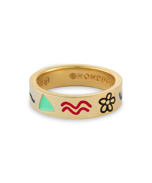 NONENON(ノンノン)の「DOODLE RNG(6mm) SILVER925(18K GOLD PLATED)(リング・レディース・その他・SMALL/MEDIUM/LARGE)」の3枚目の写真