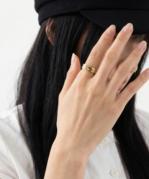 NONENON(ノンノン)の「DOODLE RNG(6mm) SILVER925(18K GOLD PLATED)(リング・レディース・その他・SMALL/MEDIUM/LARGE)」の6枚目の写真