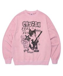 Cavish（カビシ）の「MEGA CYCLONE PIGMENT SWEATSHIRT PINK(CV2DFUM440A)（スウェット）」