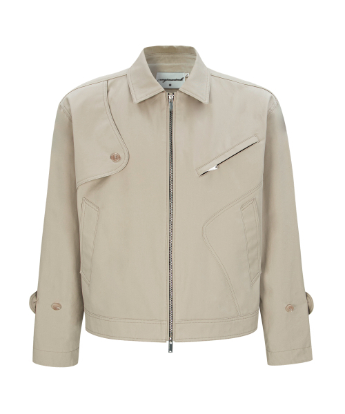 UNGIMMICK(アンジミック)の「CROPPED TRENCH JACKET (IVORY)(その他アウター・メンズ・その他・MEDIUM/LARGE)」の1枚目の写真