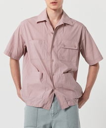 FOUR POCKET HALF SHIRT (dusty pink)